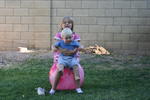 Annie and Micah bounce