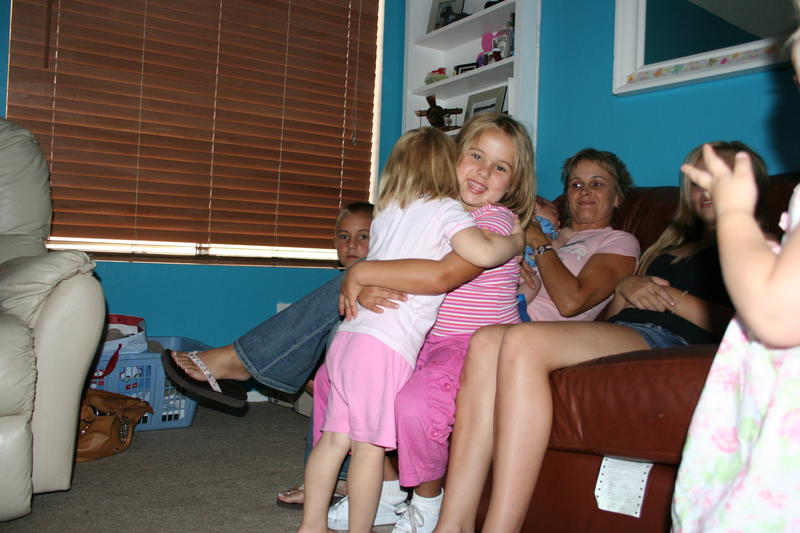 Ali hugs Annie