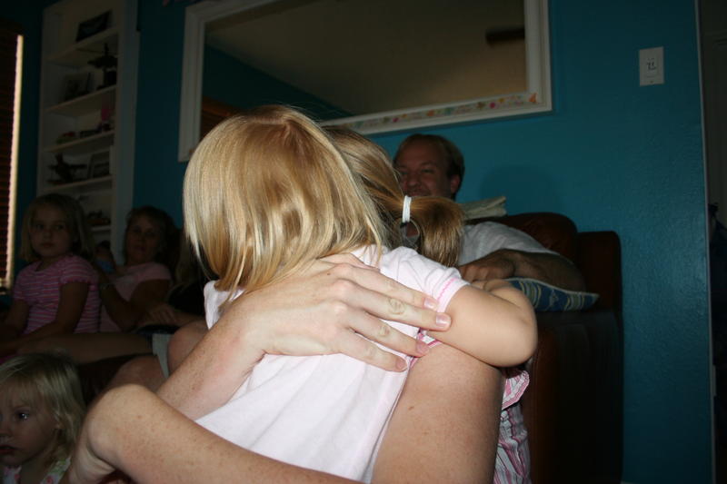 Ali hugs Jessica
