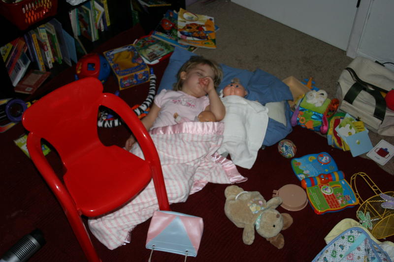 She's in the playroom!