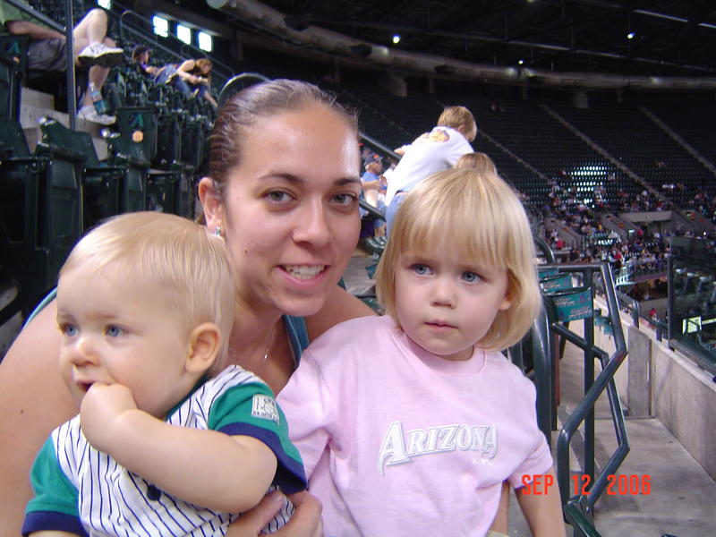 Fam pic at Dbacs game