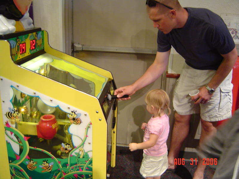 Mark and Ali playing