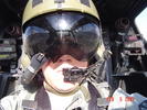 Me in the cockpit, visor down