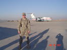 Me in front of a funky Russian Cargo Plane